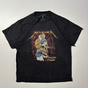 Black Metallica Harvester of Sorrow Graphic T-Shirt - L